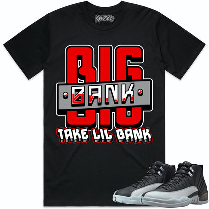 Wolf Grey 12s Shirt to Match - Jordan 12 Matching Sneaker Tees - Big Bank