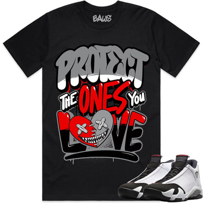 Black Toe 14s Shirt to Match - Jordan 14 Sneaker Tees - PTYOL Baws