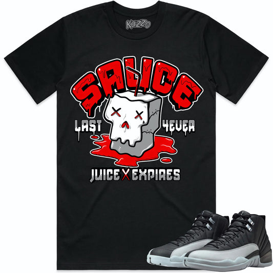 Wolf Grey 12s Shirt to Match - Jordan 12 Matching Sneaker Tees - Sauce