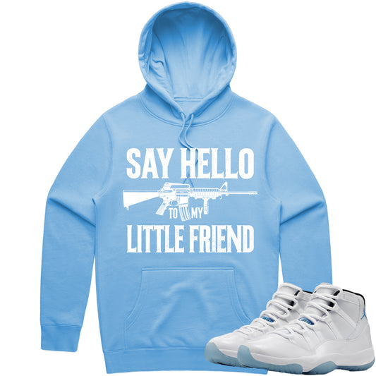 Jordan 11 Legend Blue Columbia 11s Hoodie to Match - Friend