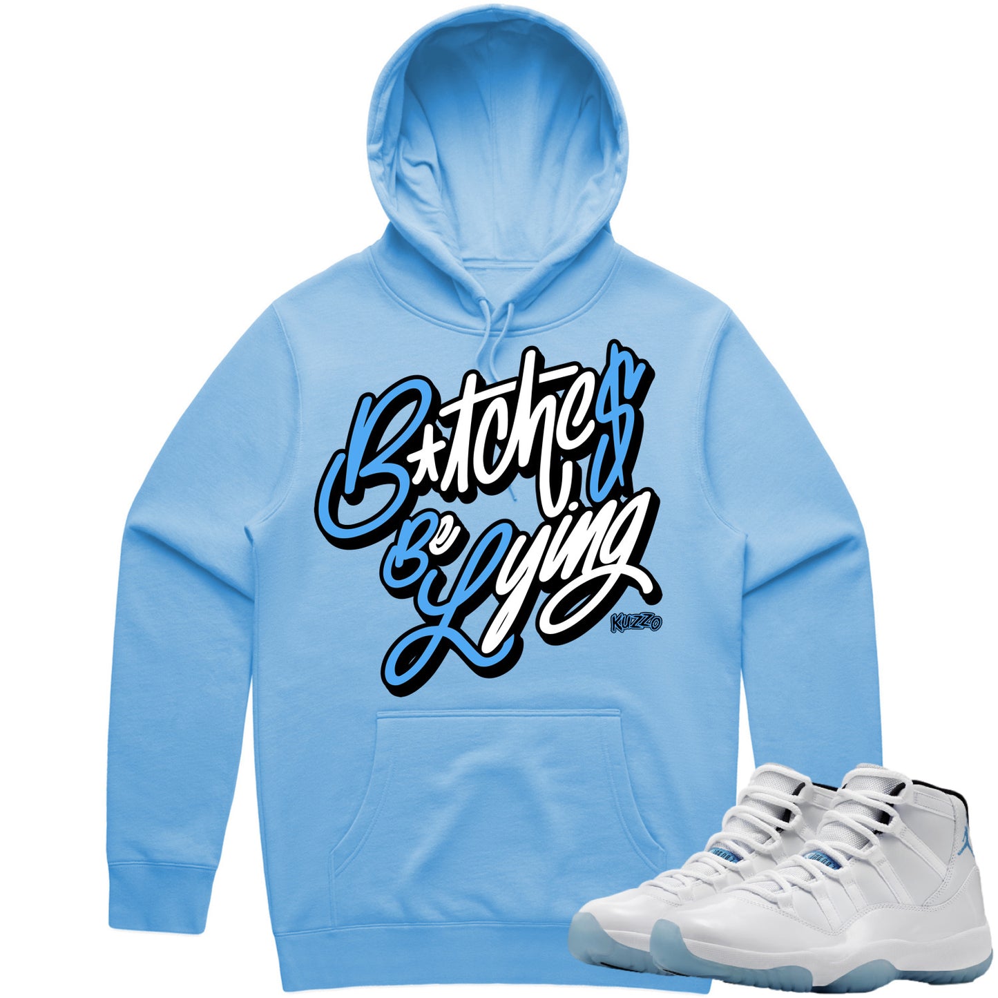 Jordan 11 Legend Blue Hoodie - Columbia 11s Hoodie to Match - BBL