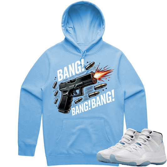 Jordan 11 Legend Blue Columbia 11s Hoodie to Match - Bang