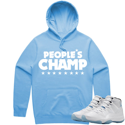 Jordan 11 Legend Blue Columbia 11s Hoodie to Match - People Champ