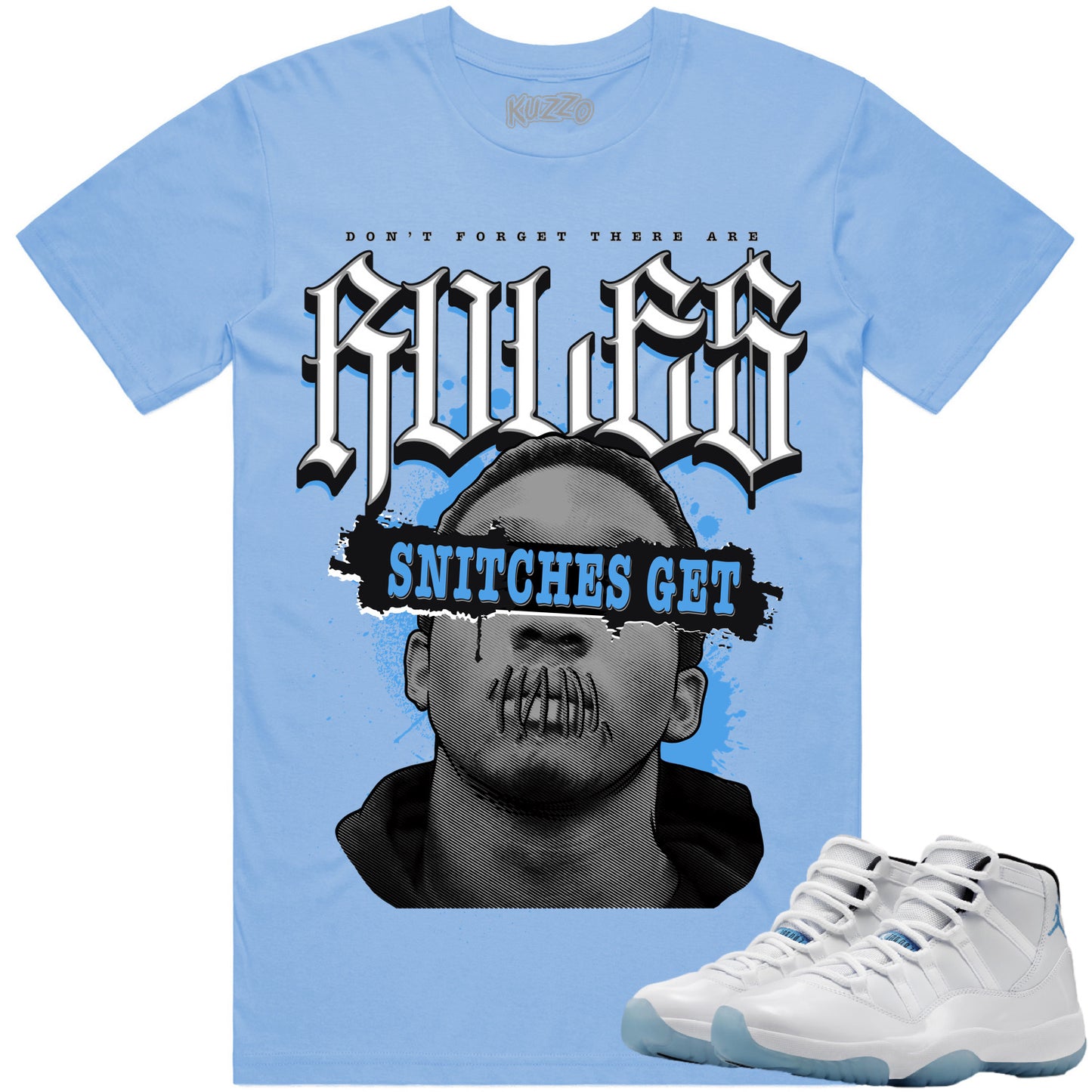 Legend Blue 11s Shirt - Jordan 11 Legend Blue Columbia 11s Sneaker Tees - Stitches