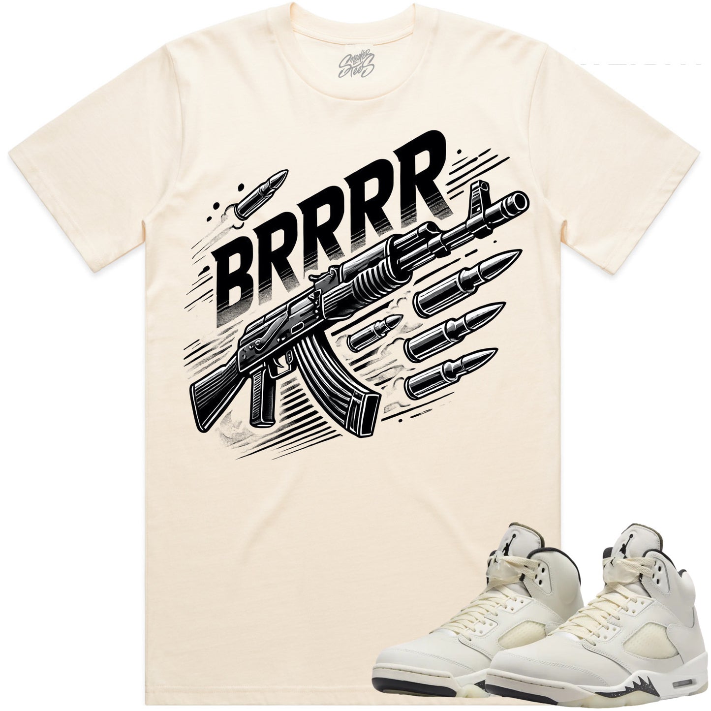 Sail 5s Shirt to Match - Jordan 5 Sneaker Tees - Brrr