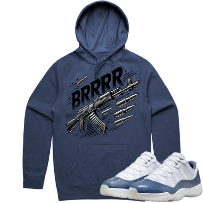 Jordan 11 Low Diffused Blue 11s Hoodie to Match - Brrr