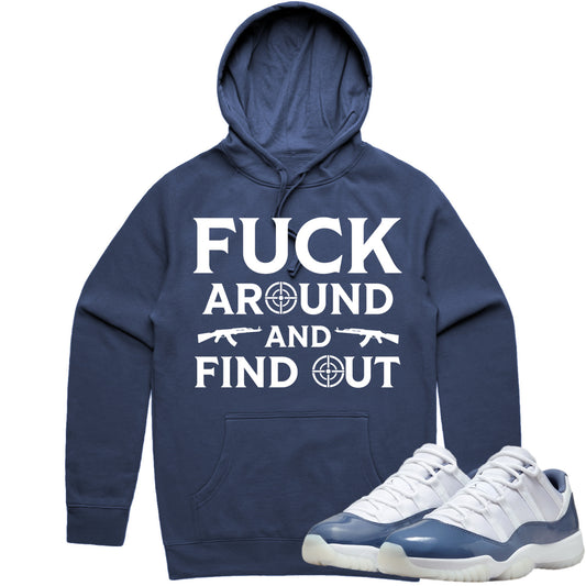 Jordan 11 Low Diffused Blue 11s Hoodie to Match - FAK47