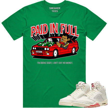 El Grito 5s Shirt to Match - Jordan 5 Sneaker Tees - Paid