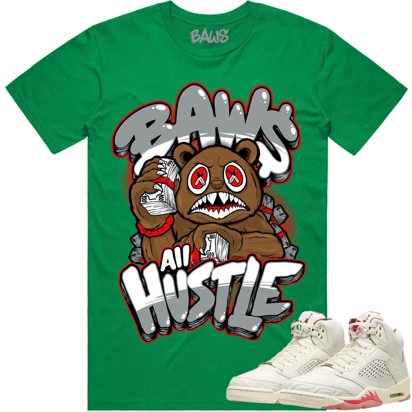 El Grito 5s Shirt to Match - Jordan 5 Sneaker Tees - Hustle Baws