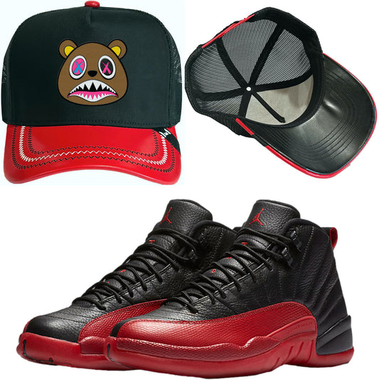 Flu Game 12s Trucker Hat - Jordan 12 Hat to Match - Crazy Baws