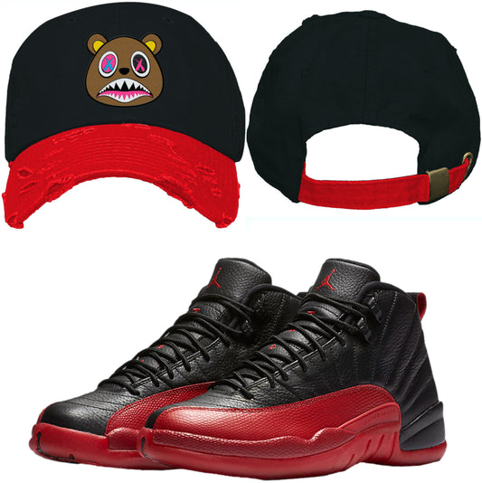 Jordan 12 Flu Game 12s Dad Hat to Match - Crazy Baws