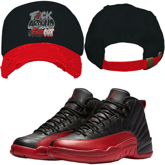 Jordan 12 Flu Game 12s Dad Hat to Match - F#ck