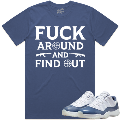 Jordan 11 Low Diffused Blue 11s Sneaker Tees - Shirt to Match - FAK47