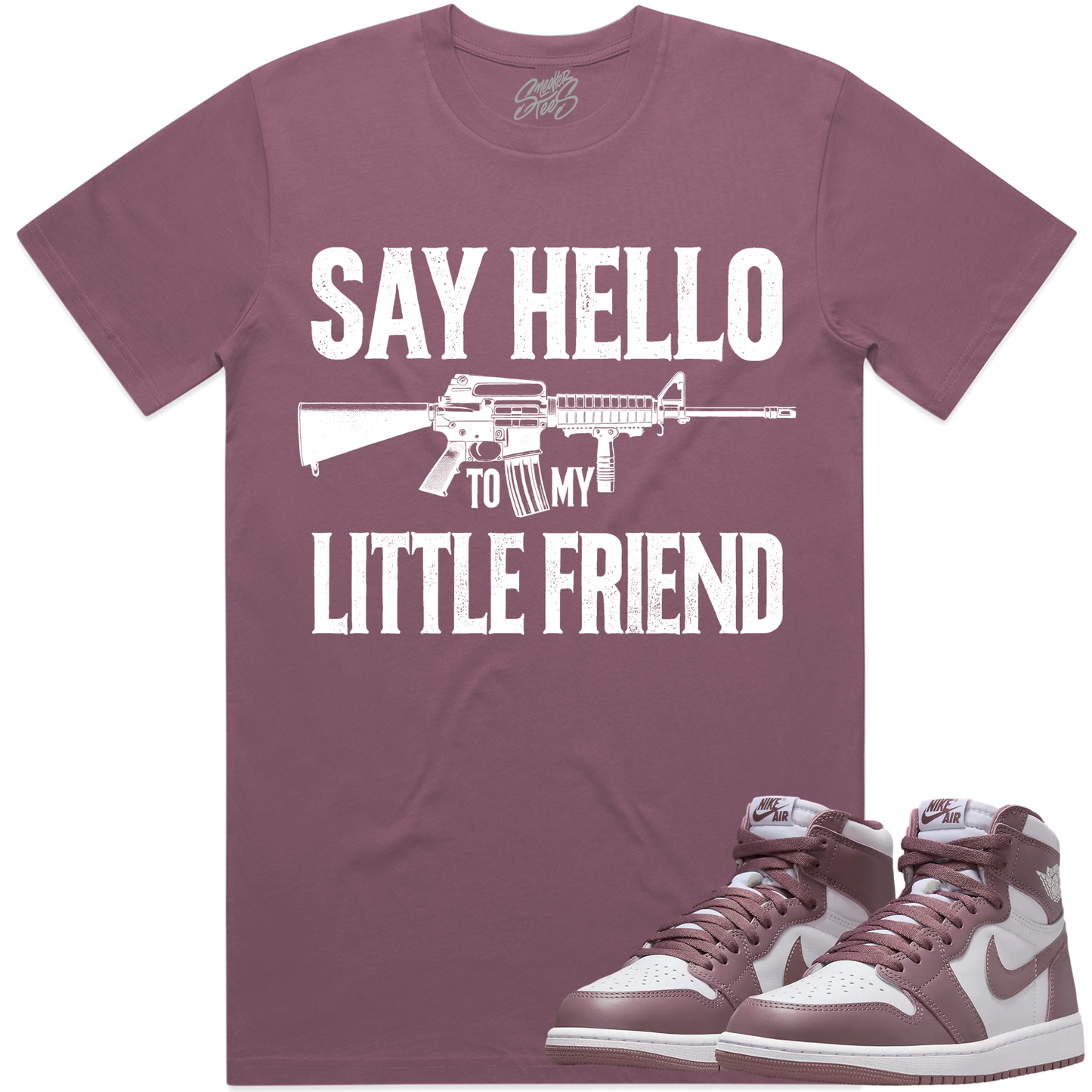 Mauve 1s Shirt to Match - Jordan 1 Sneaker Tees to Match - Little Friend