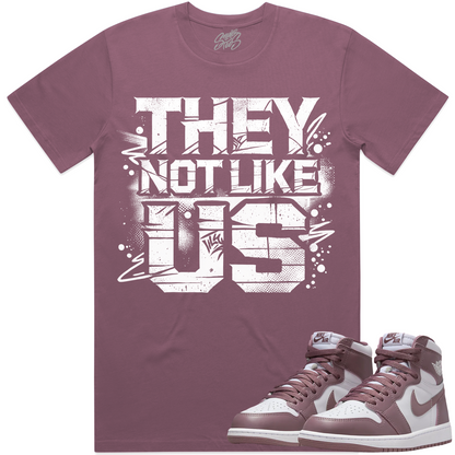 Mauve 1s Shirt to Match - Jordan 1 Sneaker Tees to Match - TNLU