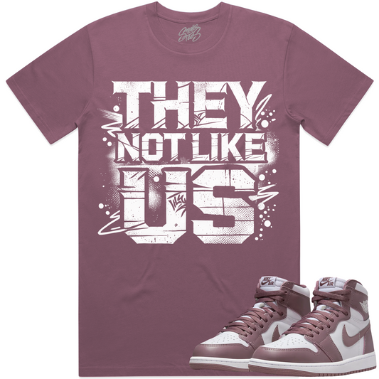 Mauve 1s Shirt to Match - Jordan 1 Sneaker Tees to Match - TNLU