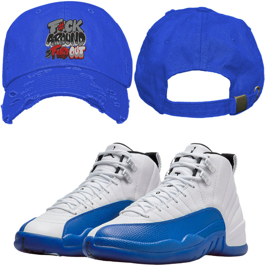 Jordan 12 Blueberry 12s Dad Hat to Match - F#ck