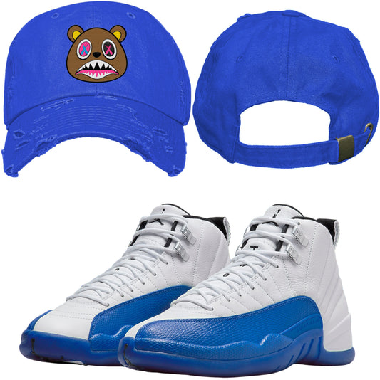 Jordan 12 Blueberry 12s Dad Hat to Match - Crazy Baws