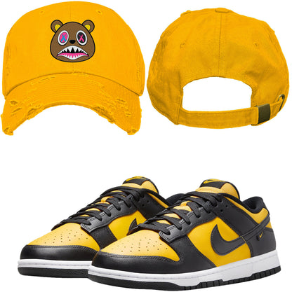 Black University Gold Dunks Dad Hat to Match - Crazy Baws