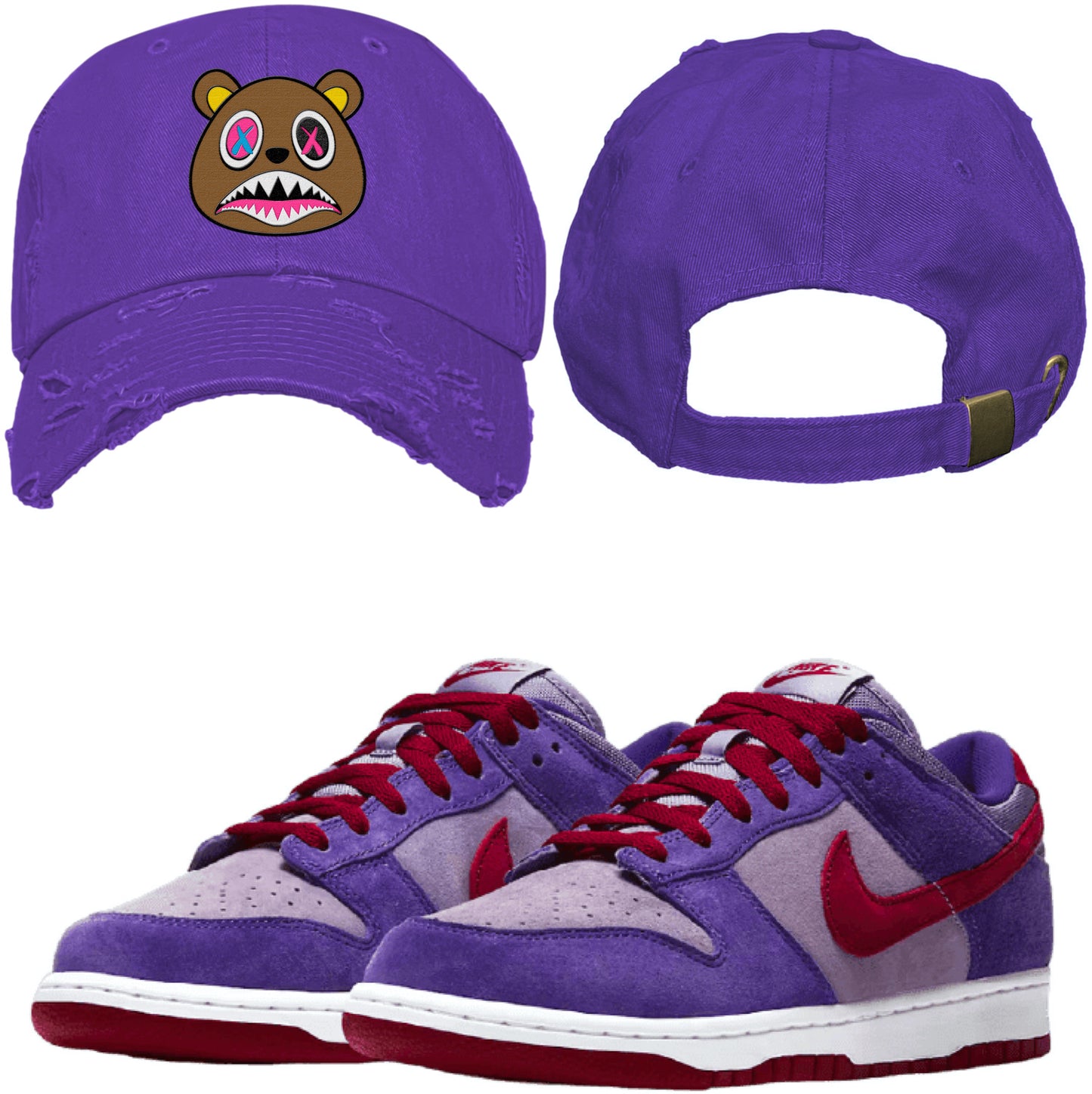 Plum Dunks Dad Hat to Match - Crazy Baws