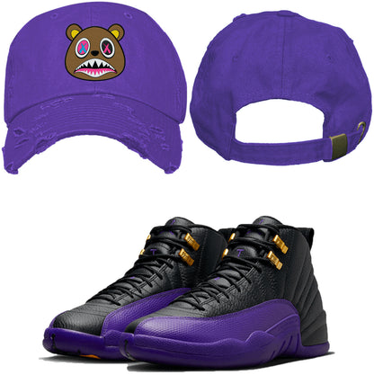 Jordan 12 Field Purple 12s Dad Hat to Match - Crazy Baws