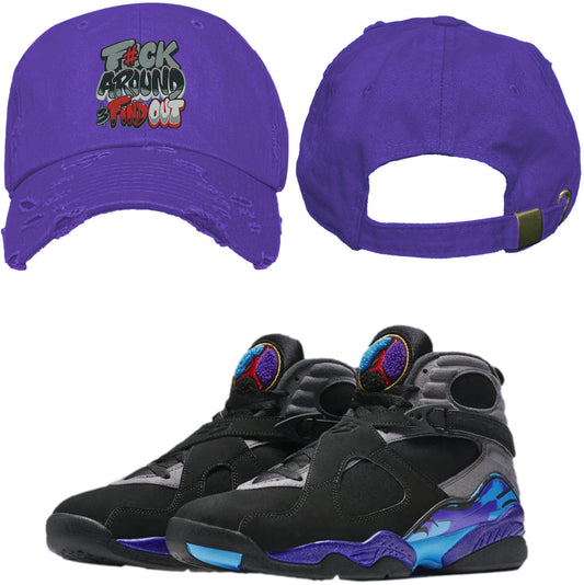 Jordan 8 Aqua 8s Dad Hat to Match - F#ck