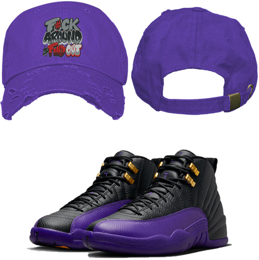 Jordan 12 Field Purple 12s Dad Hat to Match - F#ck