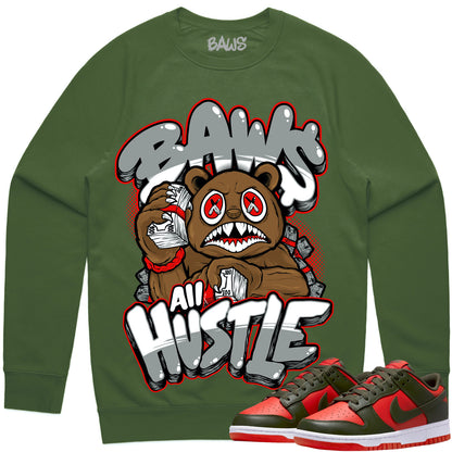 Mystic Red Dunks Sweater to Match - Hustle Baws