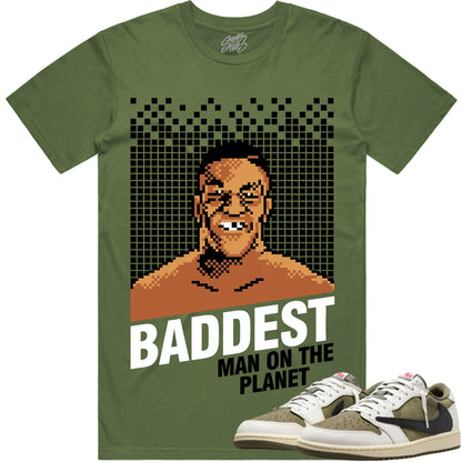 Jordan 1 Travis Scott Olive Shirt to Match - Sneaker Tees - Baddest