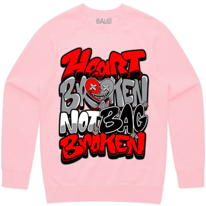 Valentines Day Sweater - Pink - Heart Broken