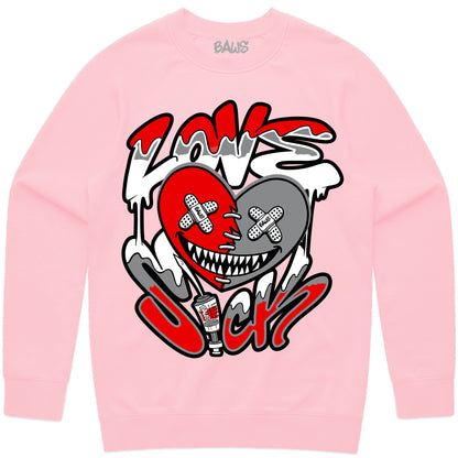 Valentines Day Sweater Bundle with Free Gift - Pink and Red - Love Sick