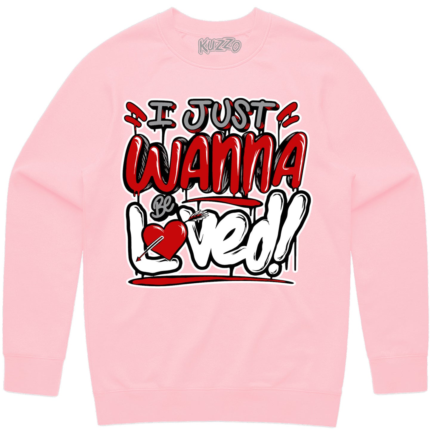 Valentines Day Sweater - Pink - Loved