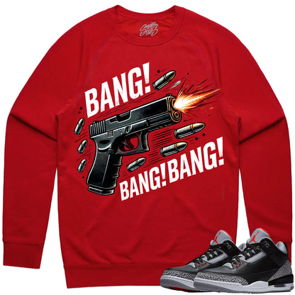 Black Cement 3s Sweater to Match - Jordan 3 Sneaker Tees - Bang!