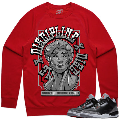 Black Cement 3s Sweater to Match - Jordan 3 Sneaker Tees - Discipline