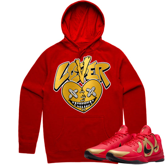 Kobe 5 Year of the Mamba Red Hoodie to Match - Lover Loser