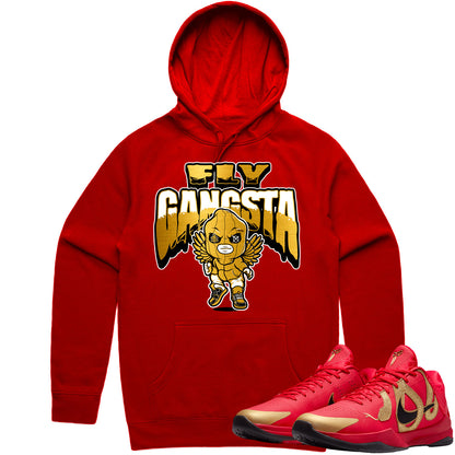 Kobe 5 Year of the Mamba Red Hoodie to Match - Fly Gangsta