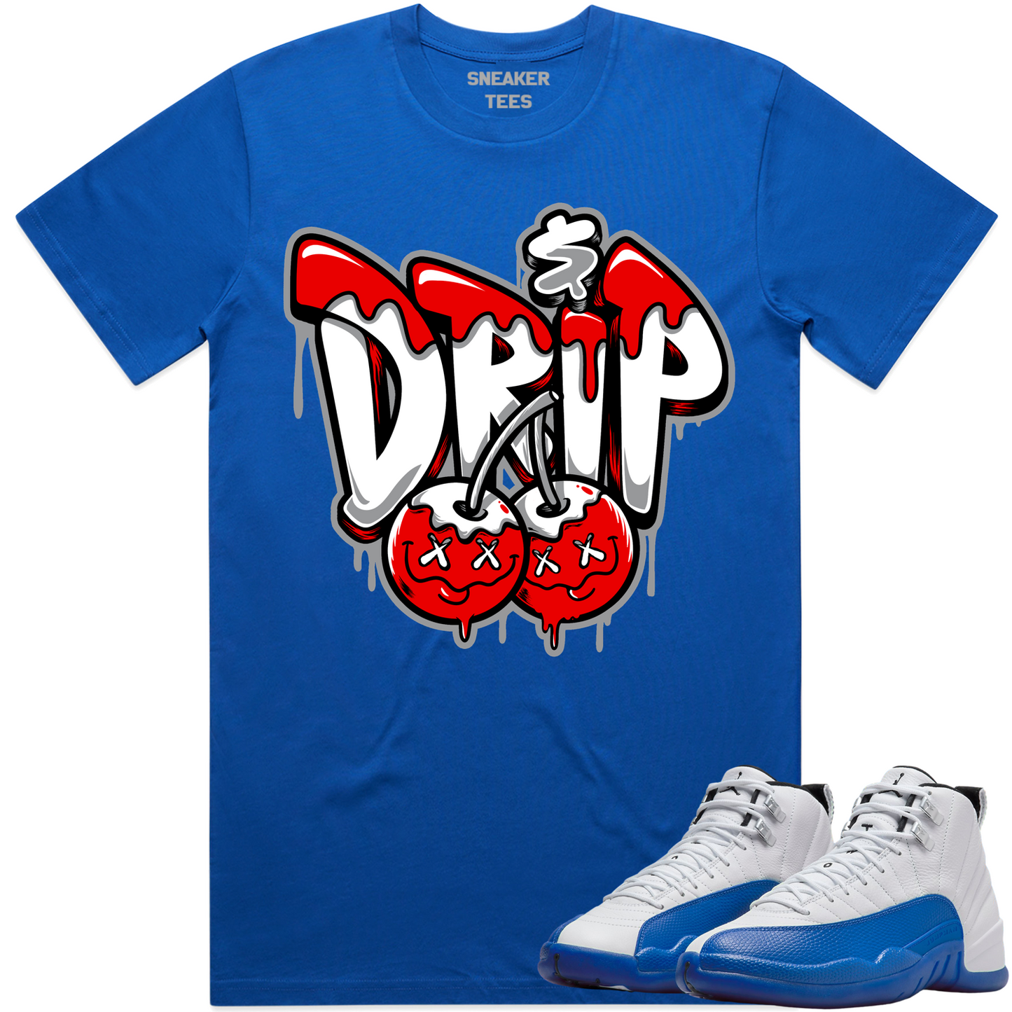 Jordan Blueberry 12s Shirt to Match - Jordan 12 Sneaker Tees - Money Drip