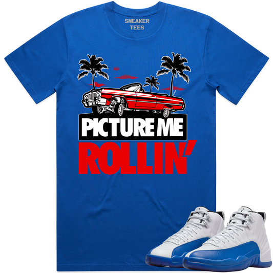 Jordan Blueberry 12s Shirt to Match - Jordan 12 Sneaker Tees - PMR