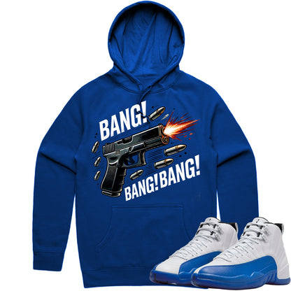 Blueberry 12s Hoodie to Match - Jordan 12 Sneaker Tees - Bang!