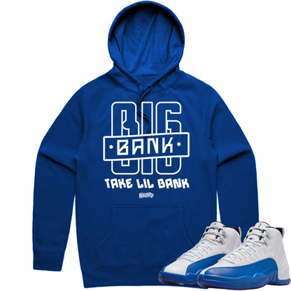 Blueberry 12s Hoodie to Match - Jordan 12 Sneaker Tees - Big Bank