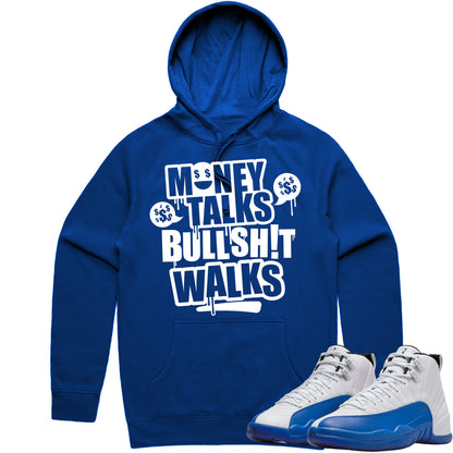 Blueberry 12s Hoodie to Match - Jordan 12 Sneaker Tees - Money Talks