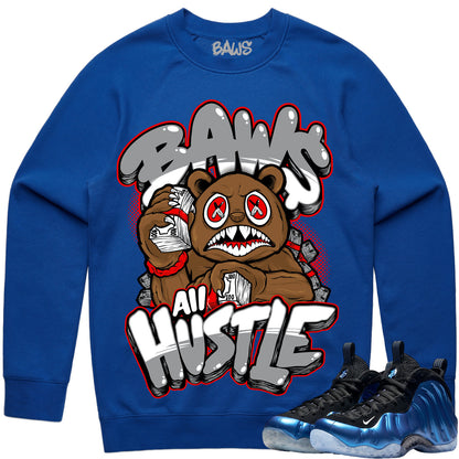 International Blue Royal Foamposite Sweater to Match - Hustle Baws