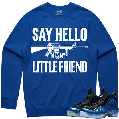 International Blue Royal Foamposite Sweater to Match - Little Friend