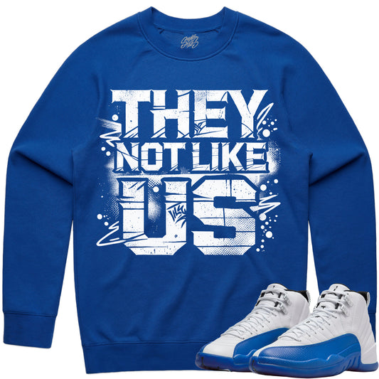 Blueberry 12s Sweater to Match - Jordan 12 Sneaker Tees - TNLU