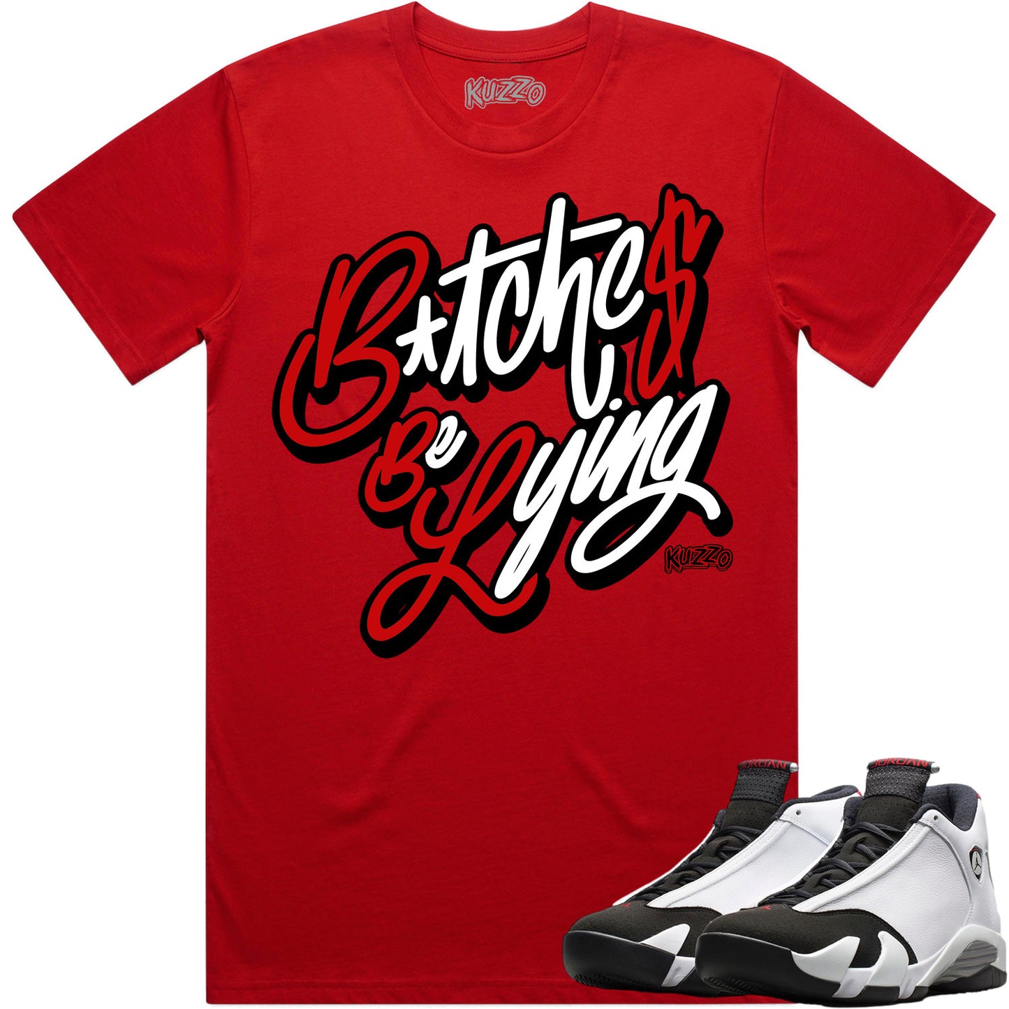 Black Toe 14s Shirt to Match - Jordan 14 Sneaker Tees - BBL