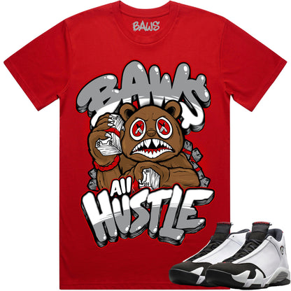 Black Toe 14s Shirt to Match - Jordan 14 Sneaker Tees - Hustle Baws