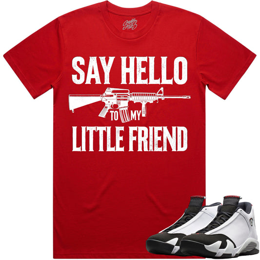 Black Toe 14s Shirt to Match - Jordan 14 Sneaker Tees - Little Friend