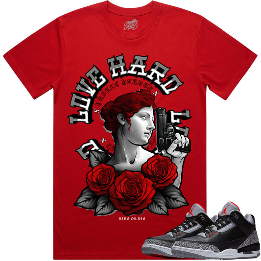 Black Cement 3s Shirt to Match - Jordan 3 Sneaker Tees - Aphrodite