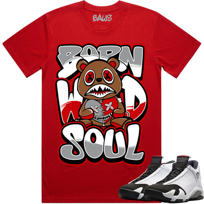 Black Toe 14s Shirt to Match - Jordan 14 Sneaker Tees - Born Wild Baws