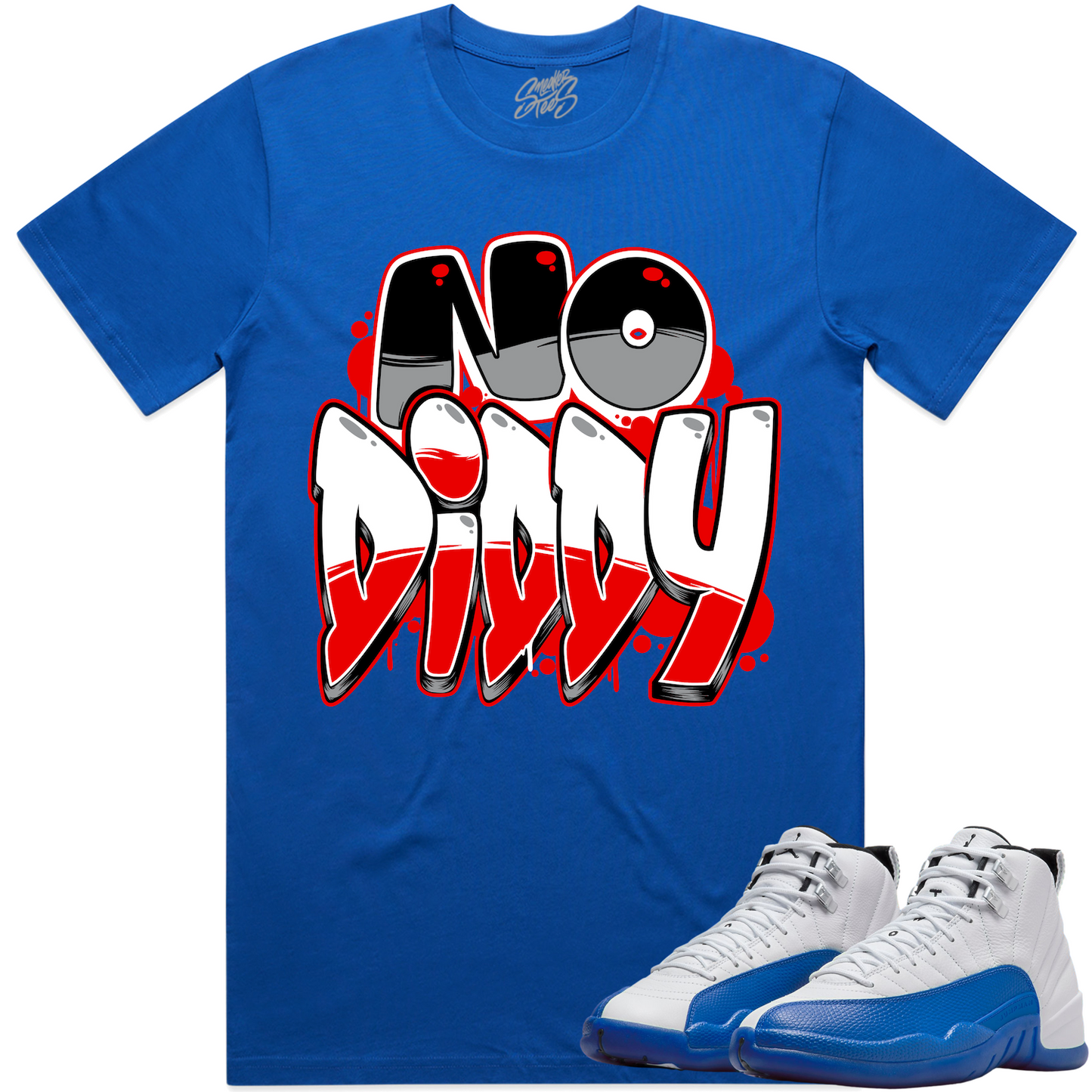 Jordan Blueberry 12s Shirt to Match - Jordan 12 Sneaker Tees - NoDiddy